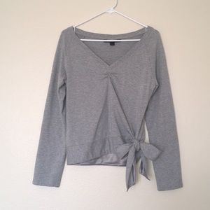 Grey Express long sleeve with side bow
